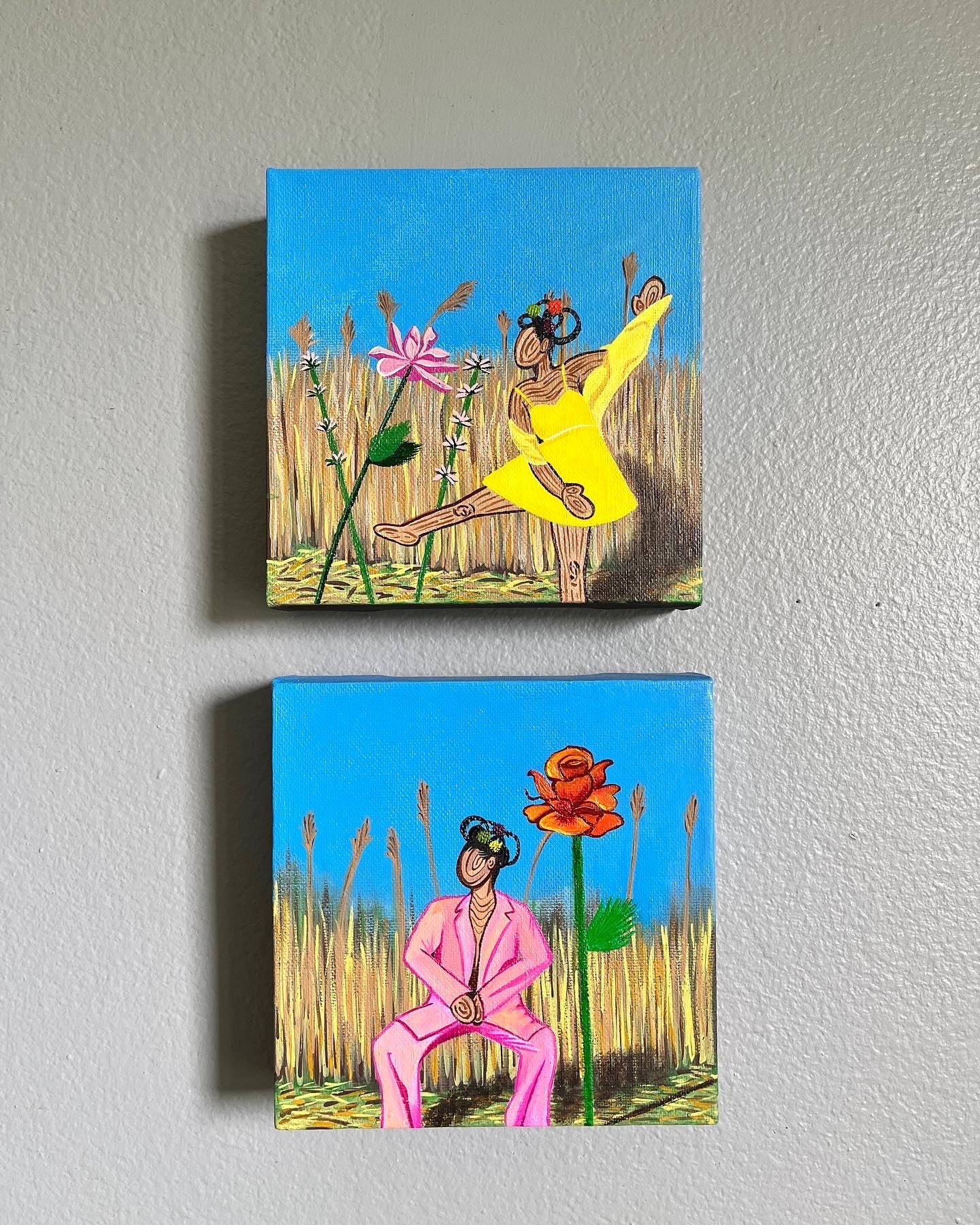 Among the Wildflowers Diptych